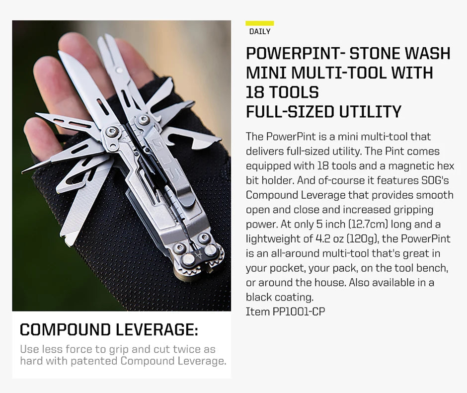SOG PowerPint 18-in-1 Tactical Multi-Tool