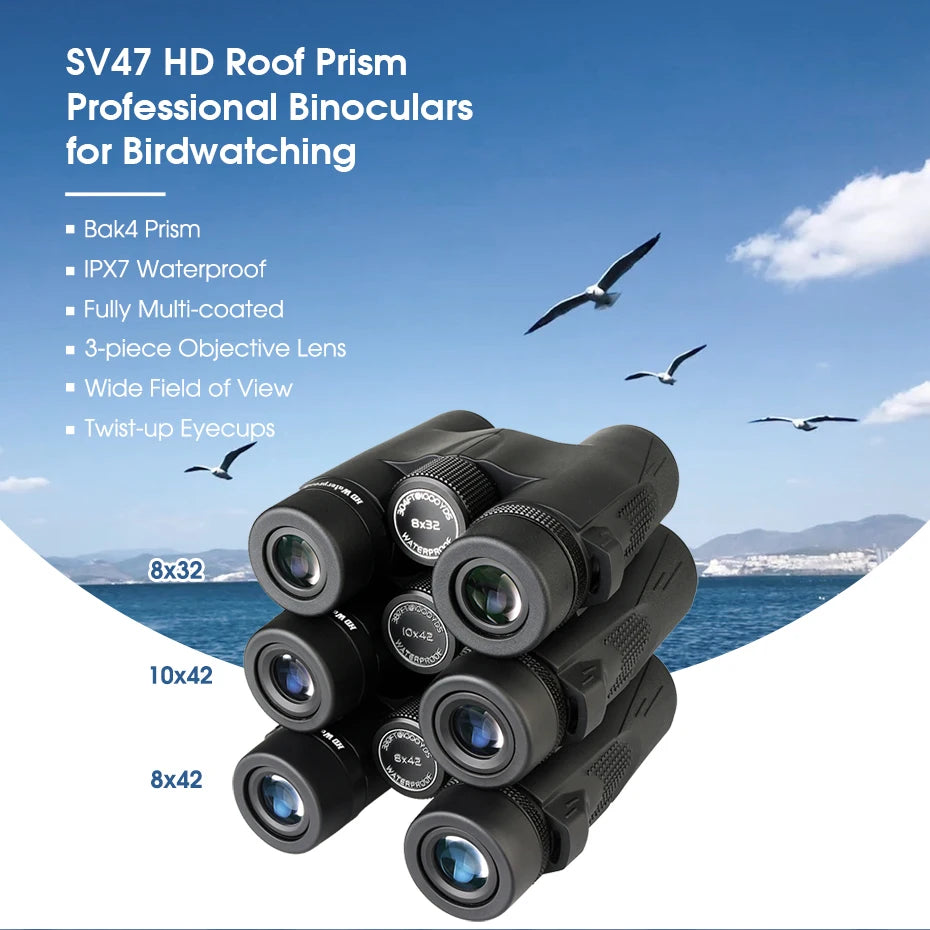 SVBONY SV47 Waterproof Bird Watching Binoculars