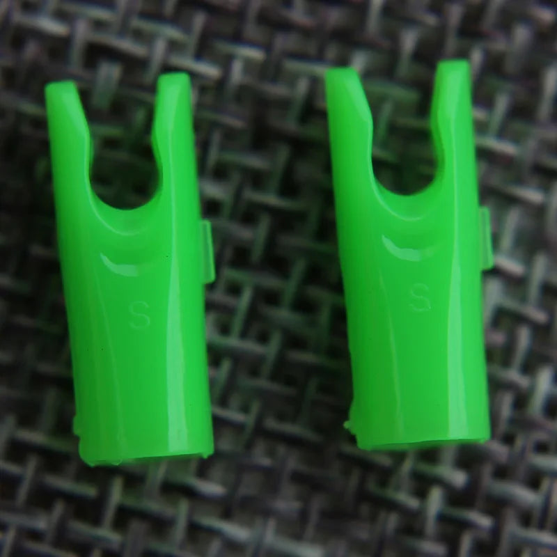 50pcs Arrow Pin Nocks – Size L & S for ID6.2mm/ID4.2mm Shafts