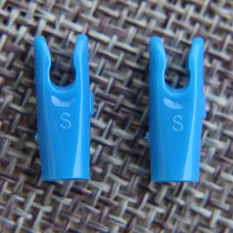 50pcs Arrow Pin Nocks – Size L & S for ID6.2mm/ID4.2mm Shafts