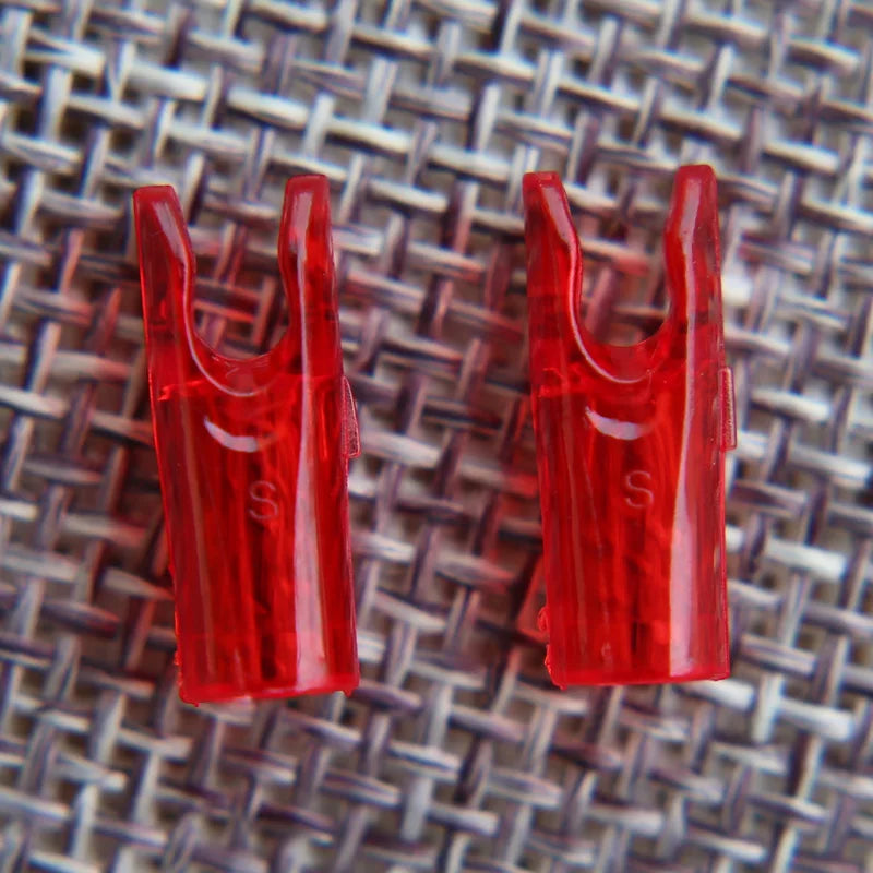 50pcs Arrow Pin Nocks – Size L & S for ID6.2mm/ID4.2mm Shafts
