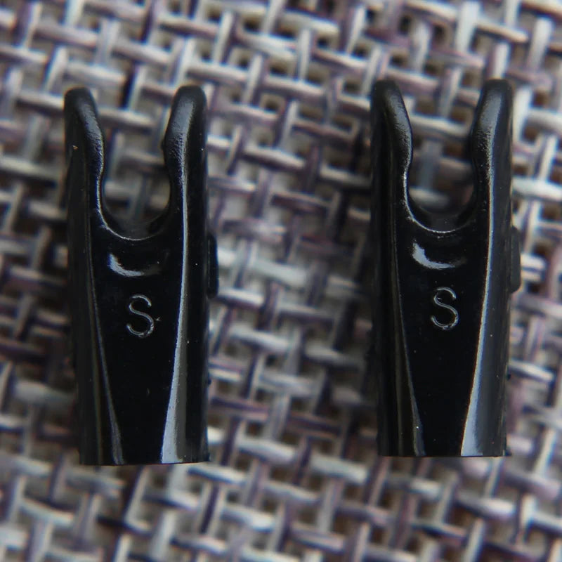 50pcs Arrow Pin Nocks – Size L & S for ID6.2mm/ID4.2mm Shafts