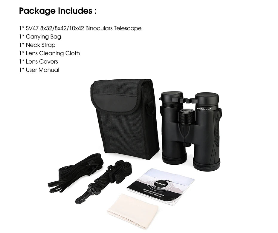 SVBONY SV47 Waterproof Bird Watching Binoculars