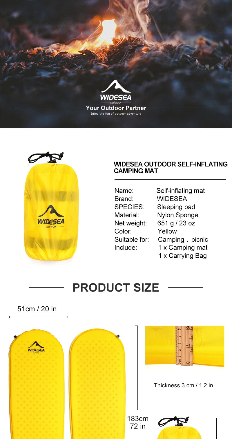 Widesea Self-Inflating Camping Mattress