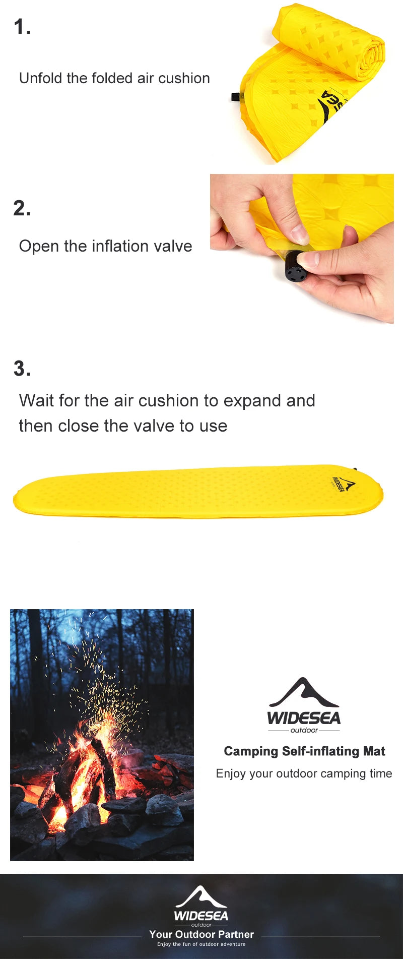 Widesea Self-Inflating Camping Mattress