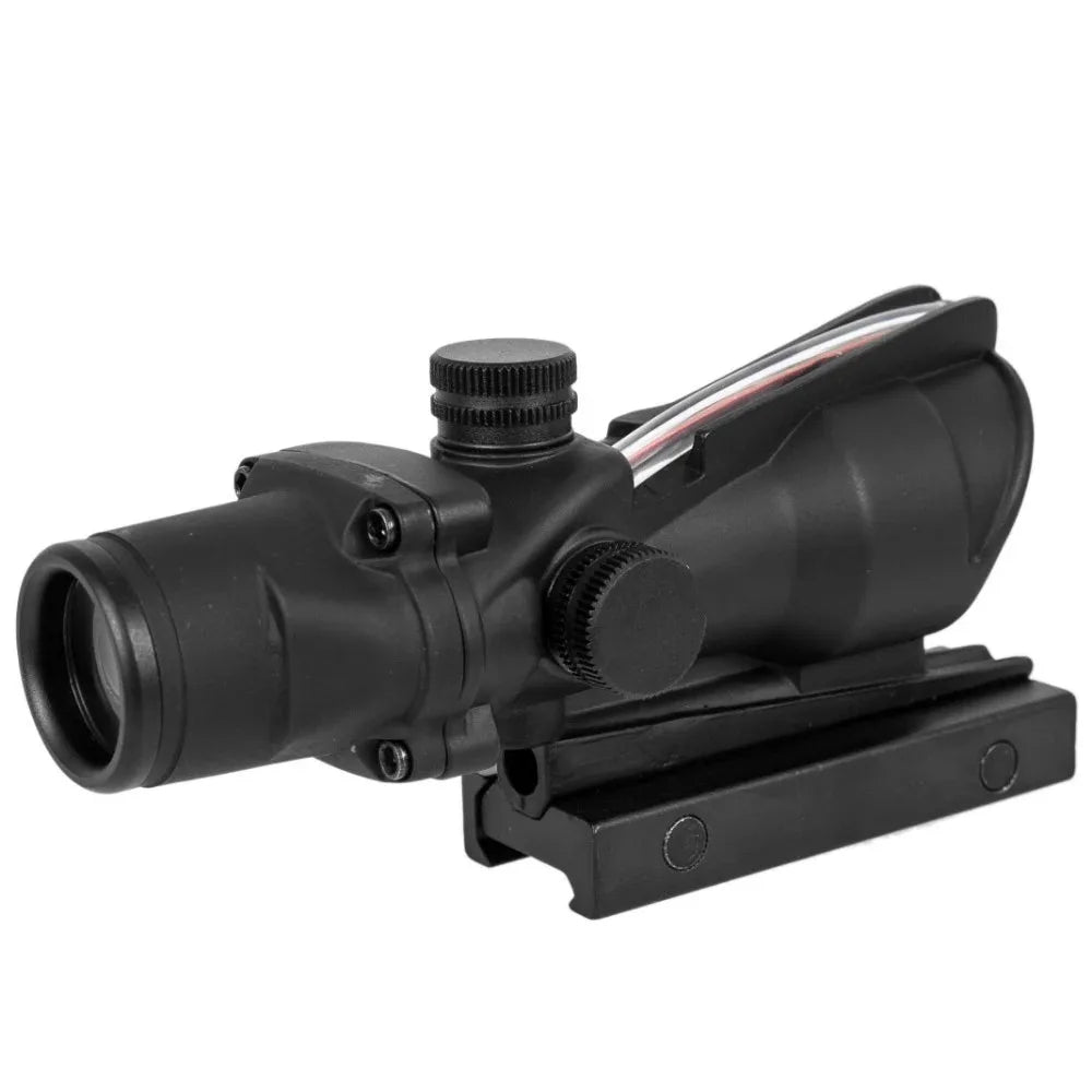 4x32 Tactical Riflescope – Green/Red Fiber Optic Reticle Sight