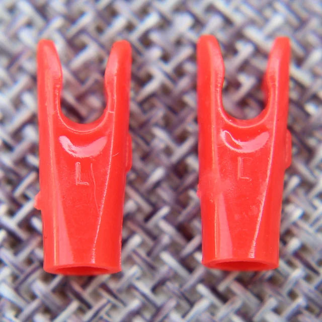 50pcs Arrow Pin Nocks – Size L & S for ID6.2mm/ID4.2mm Shafts