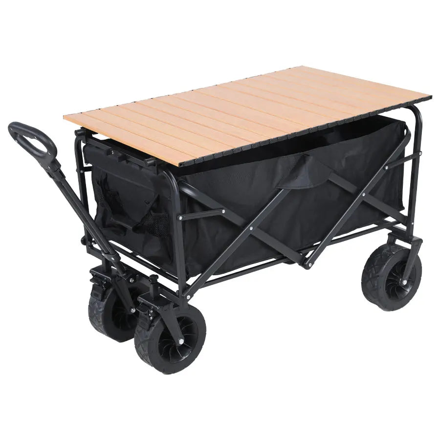 Collapsible Folding Utility Wagon – Heavy-Duty Outdoor Cart