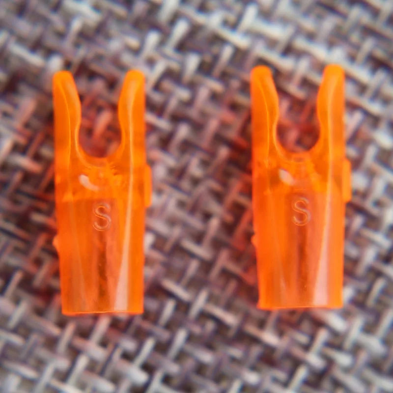 50pcs Arrow Pin Nocks – Size L & S for ID6.2mm/ID4.2mm Shafts