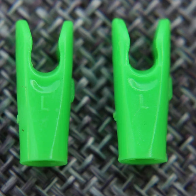 50pcs Arrow Pin Nocks – Size L & S for ID6.2mm/ID4.2mm Shafts