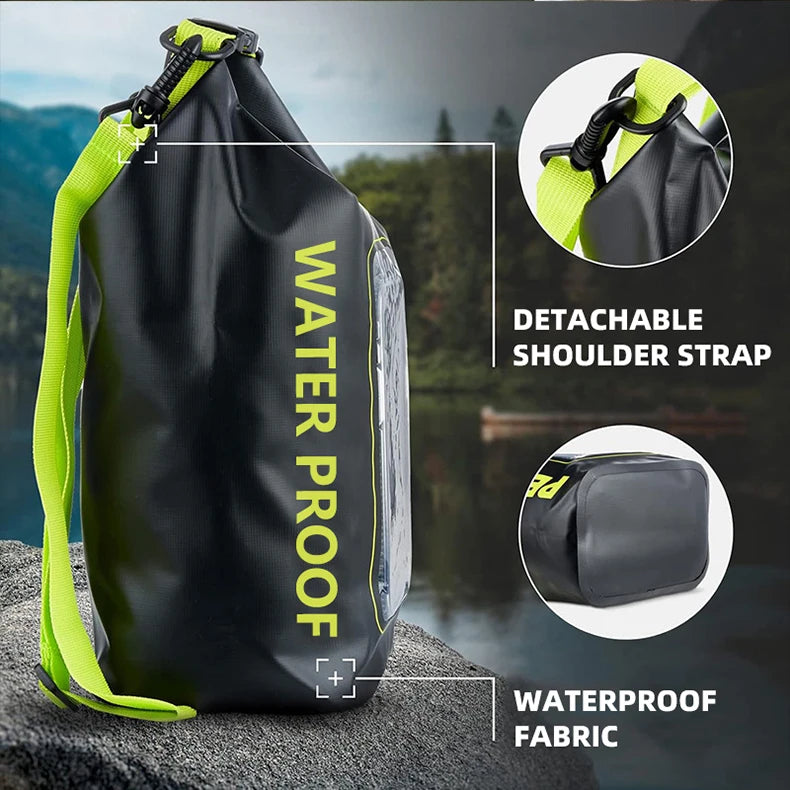 Waterproof Dry Bag with Touchscreen – 2L/5L for Outdoor Sports