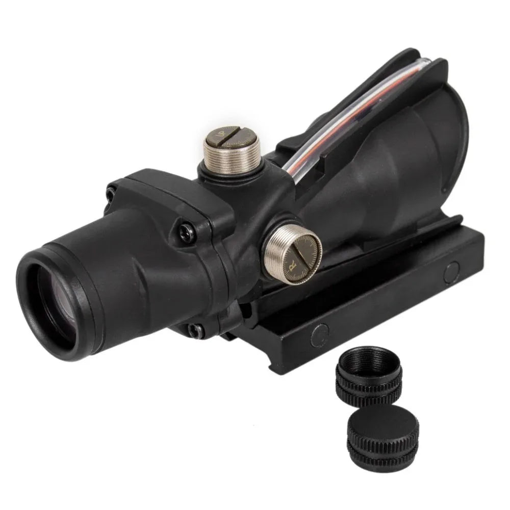 4x32 Tactical Riflescope – Green/Red Fiber Optic Reticle Sight