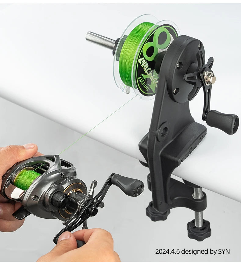 LINNHUE Fishing Line Winder – Lightweight Spooler for Spinning & Baitcasting Reels