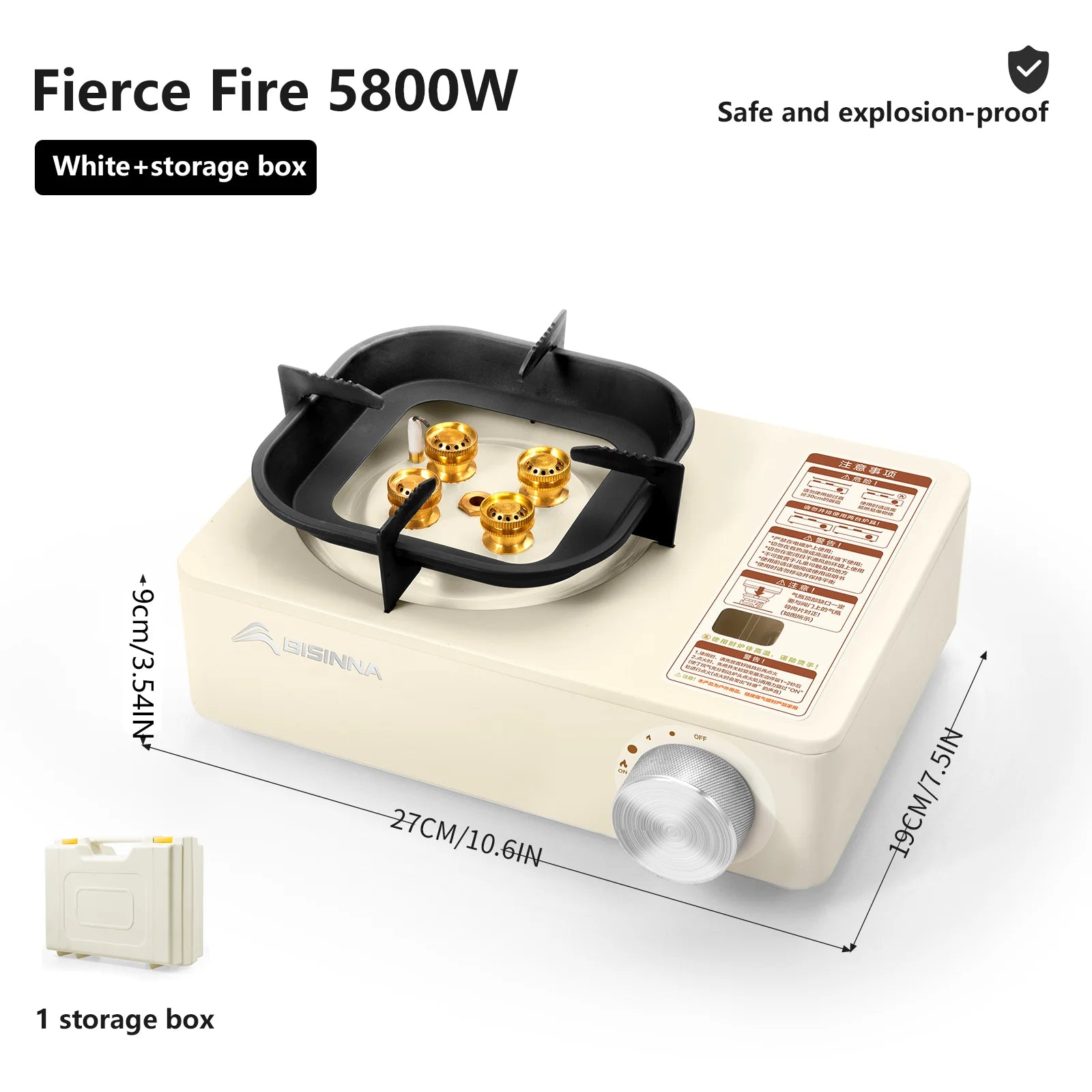 BISINNA 5800W Portable Camping Gas Stove