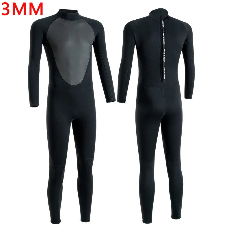 3MM Men’s Full Neoprene Wetsuit for Water Sports