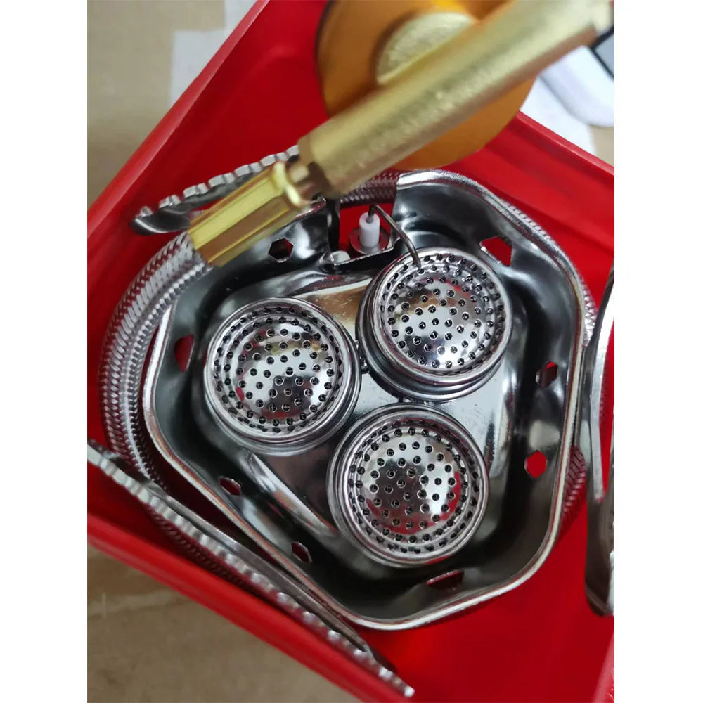 3-Head Folding Gas Stove – 5800W Camping Burner