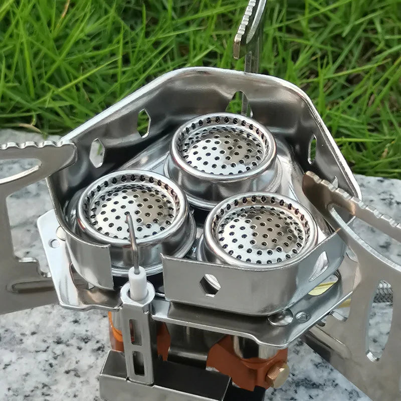 3-Head Folding Gas Stove – 5800W Camping Burner