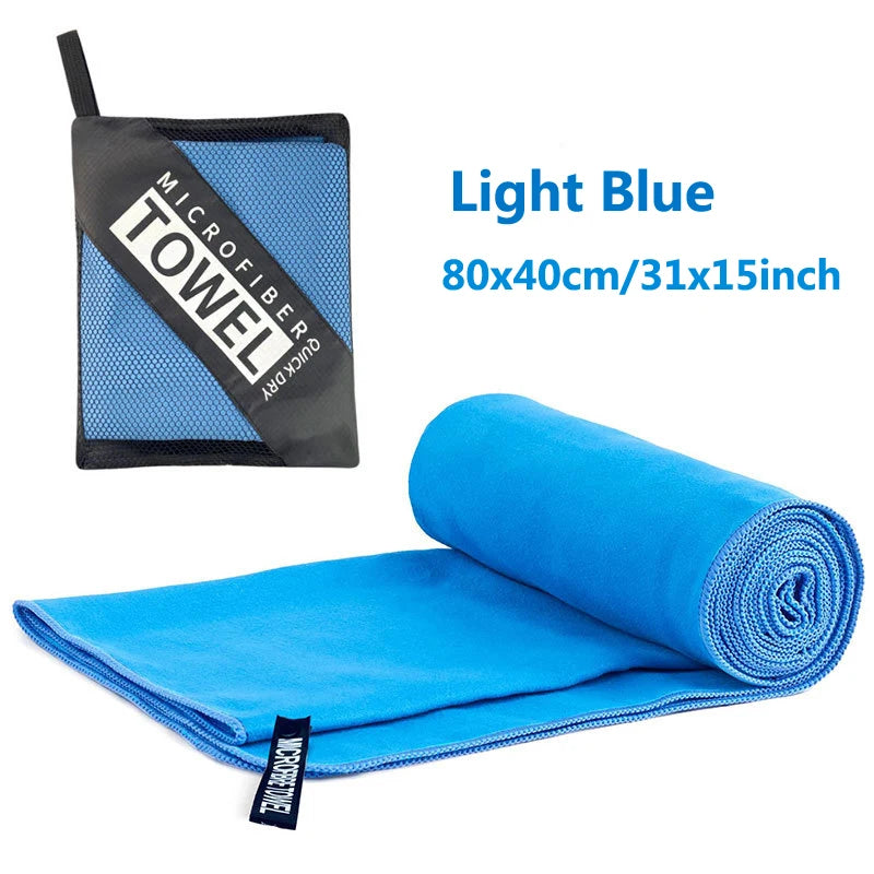 Quick-Dry Microfiber Towel – 40x80cm Lightweight Travel & Sports Towel