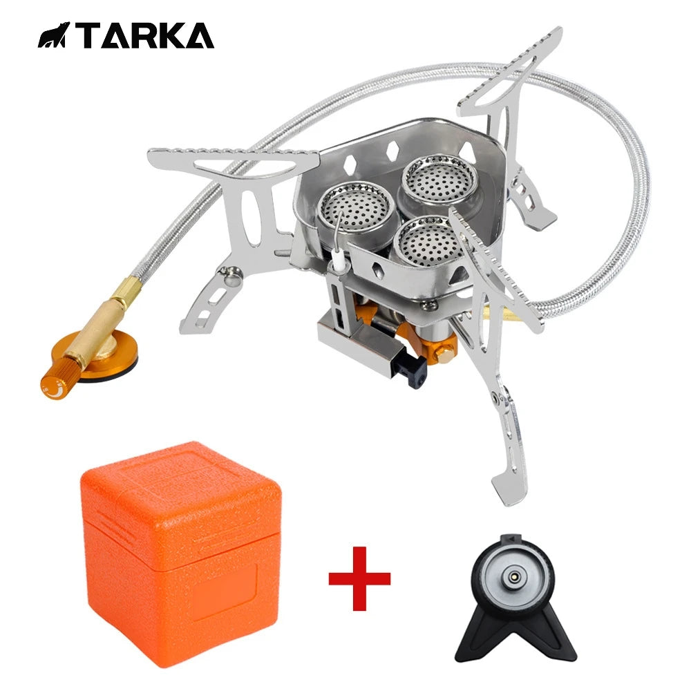 3-Head Folding Gas Stove – 5800W Camping Burner