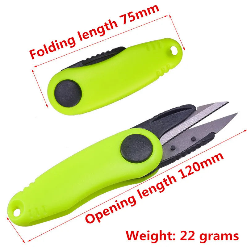 Portable Folding Fishing Line Scissors – Stainless Steel Thread Cutter