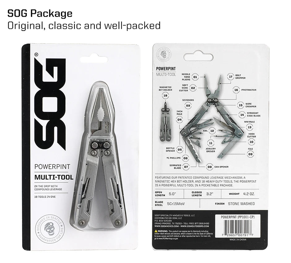 SOG PowerPint 18-in-1 Tactical Multi-Tool