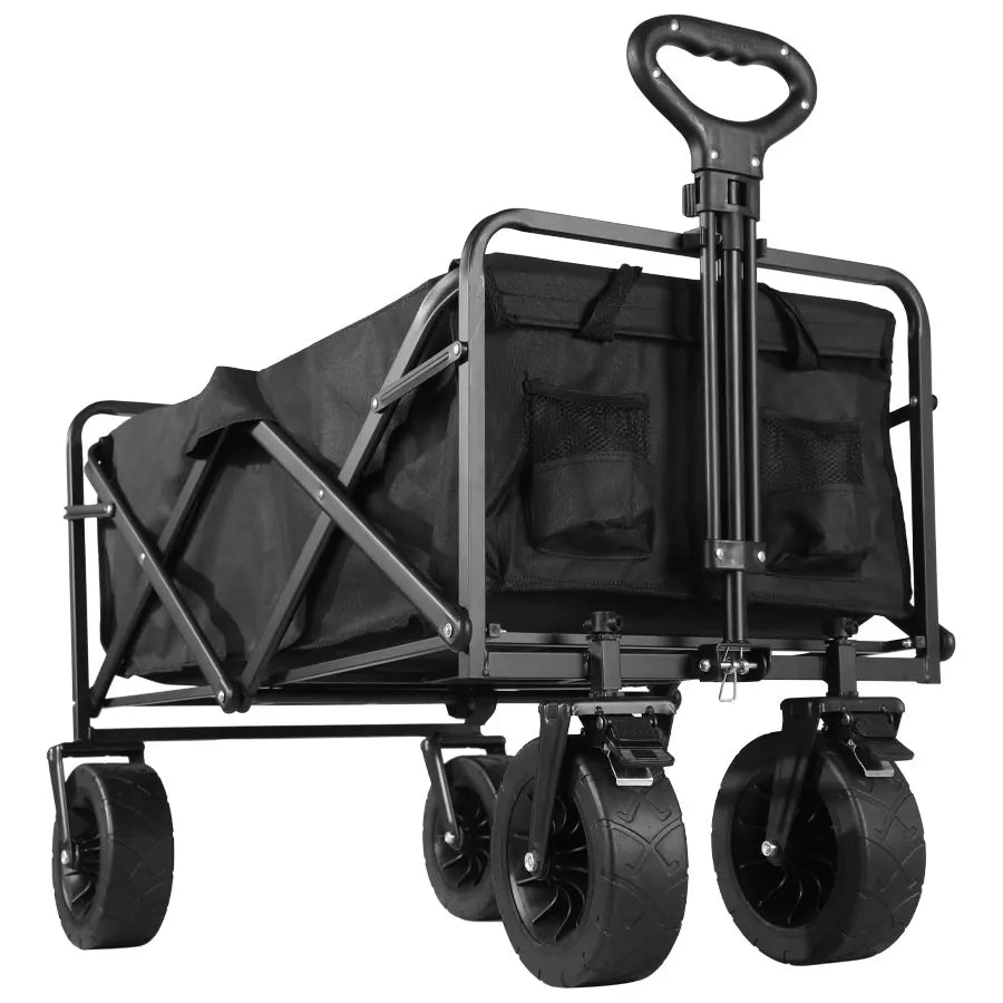 Collapsible Folding Utility Wagon – Heavy-Duty Outdoor Cart