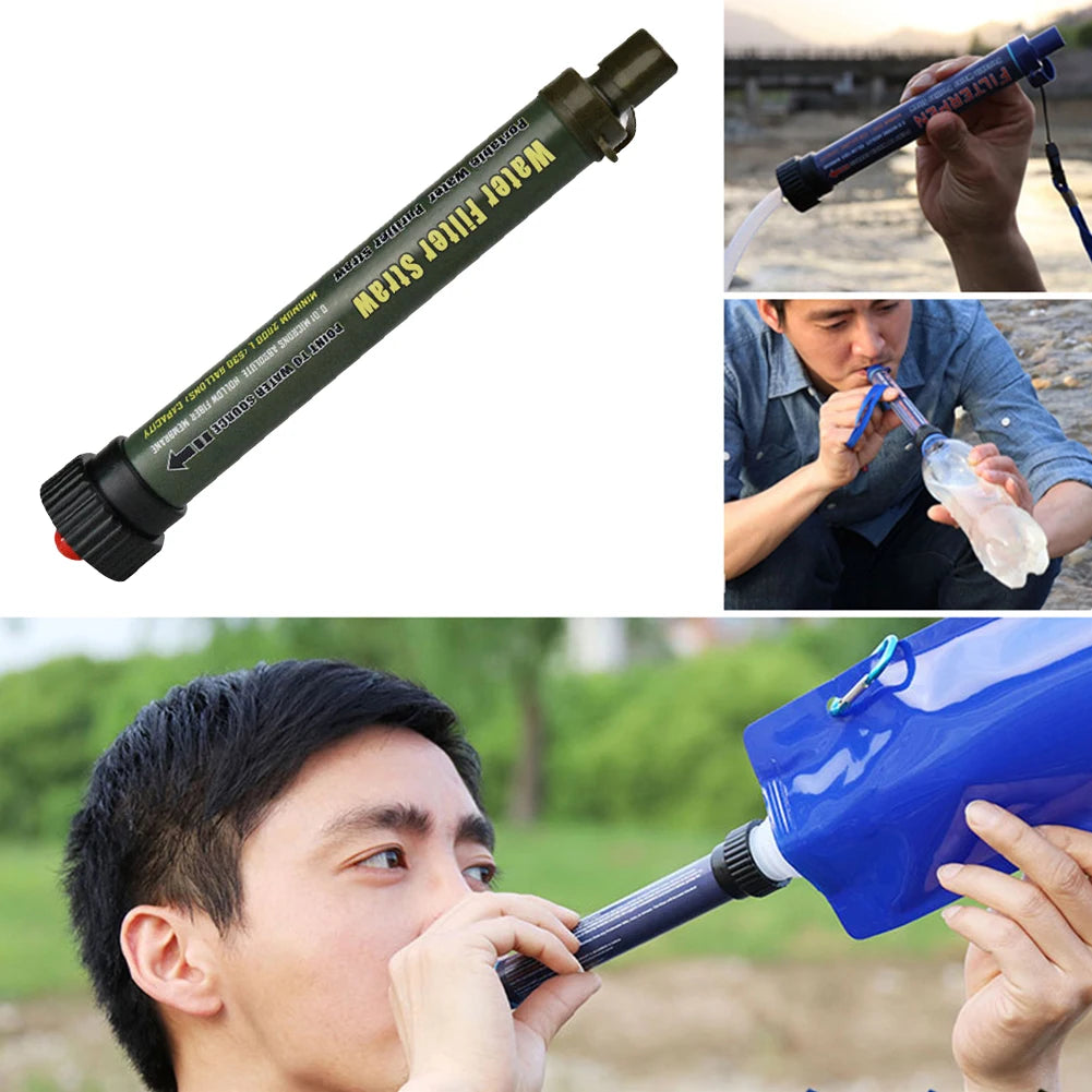 Portable Outdoor Water Filter Straw for Camping & Survival