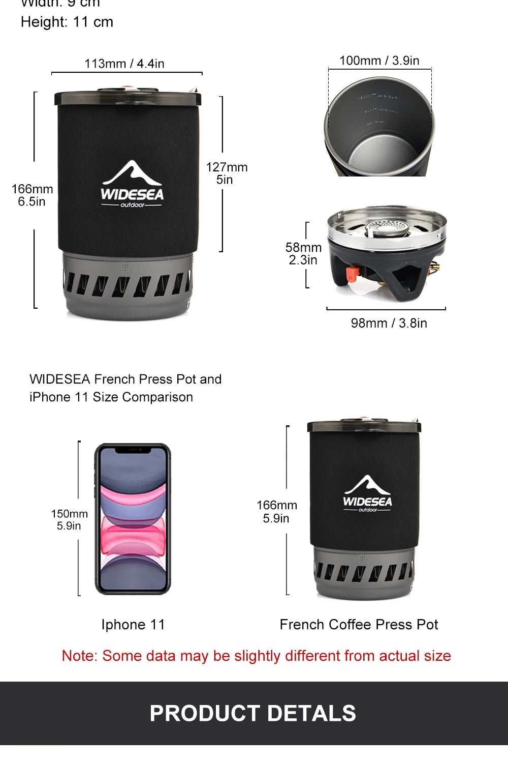 Widesea Camping Cooking System – Stove, Pot & Cookware Set