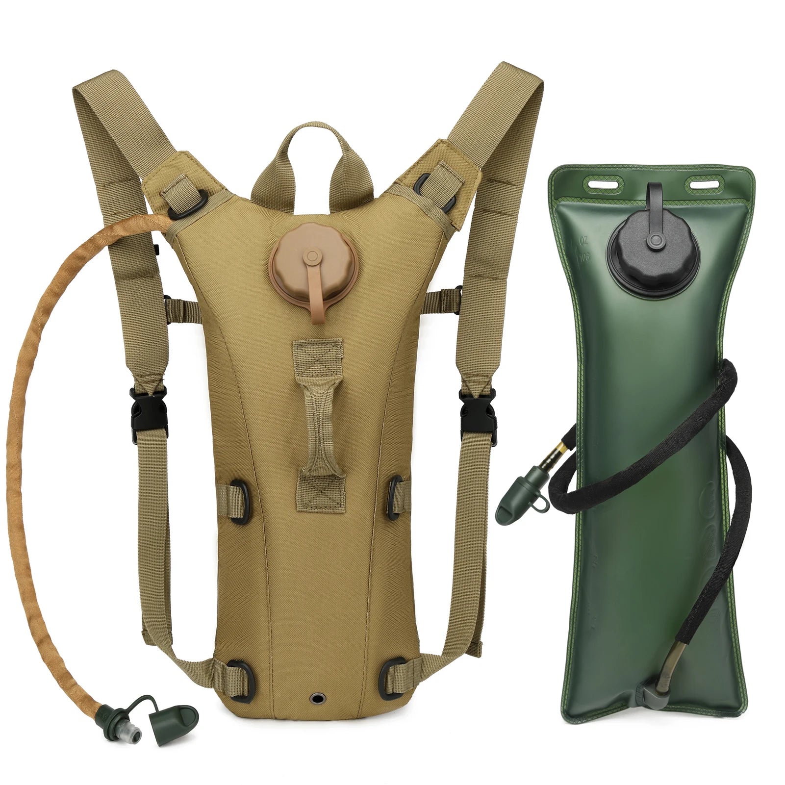 Waterproof Hydration Pack Backpack with 3L Bladder