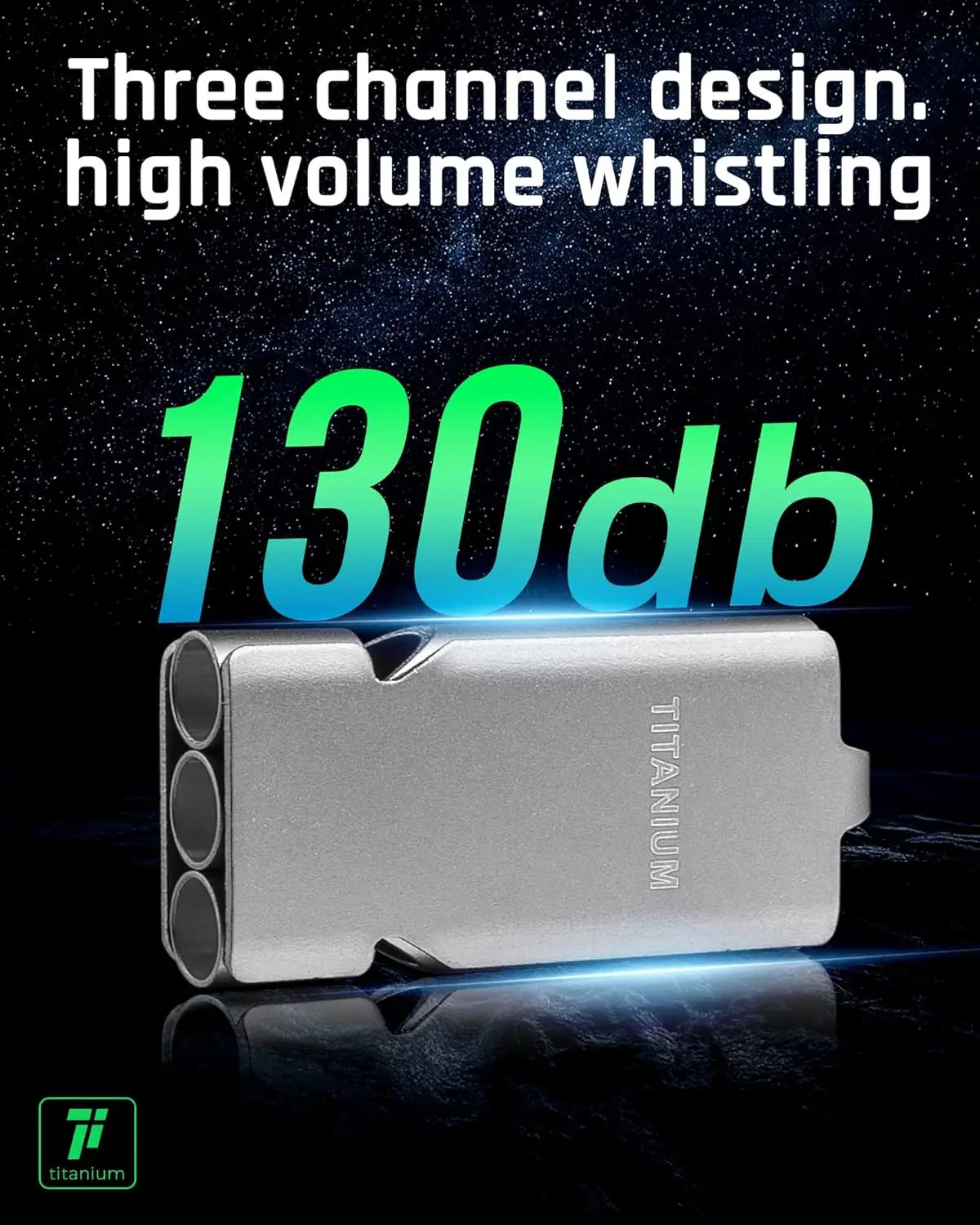 Titanium Emergency Survival Safety Whistle