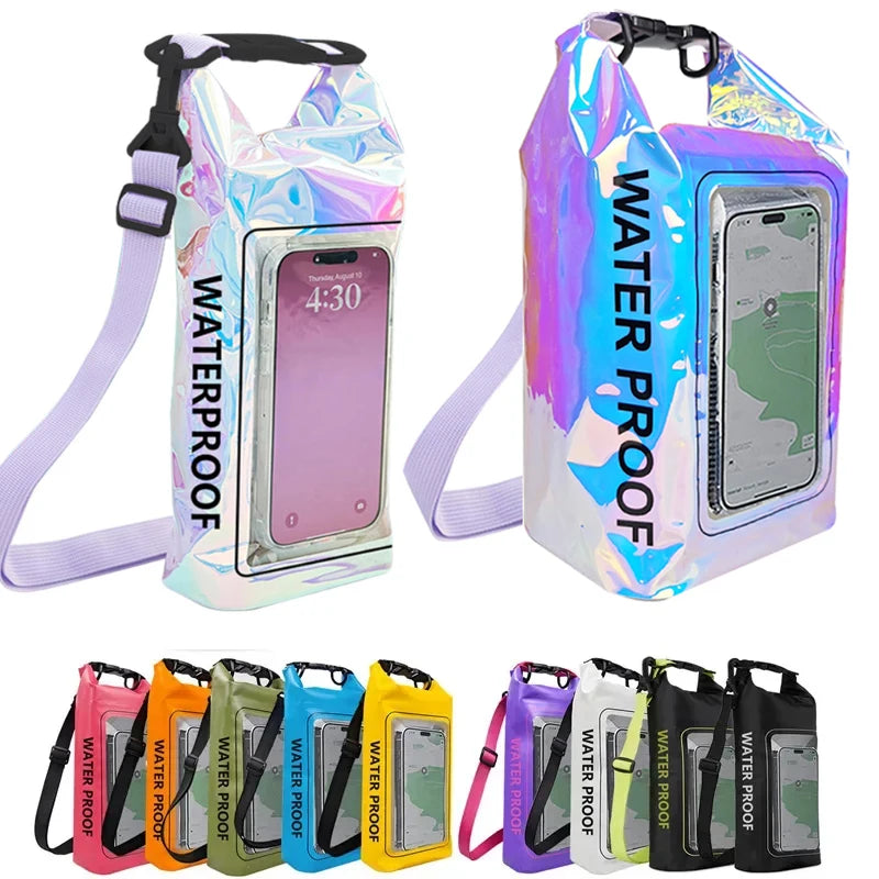 Waterproof Dry Bag with Touchscreen – 2L/5L for Outdoor Sports