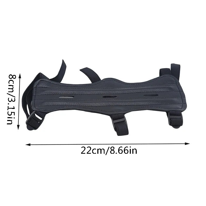 Leather Archery Arm Guard – Adjustable Forearm Protector