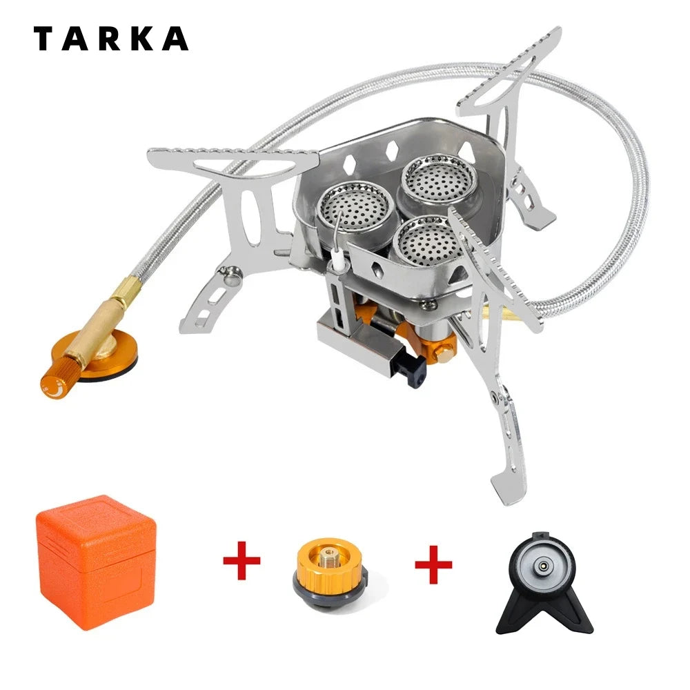 3-Head Folding Gas Stove – 5800W Camping Burner