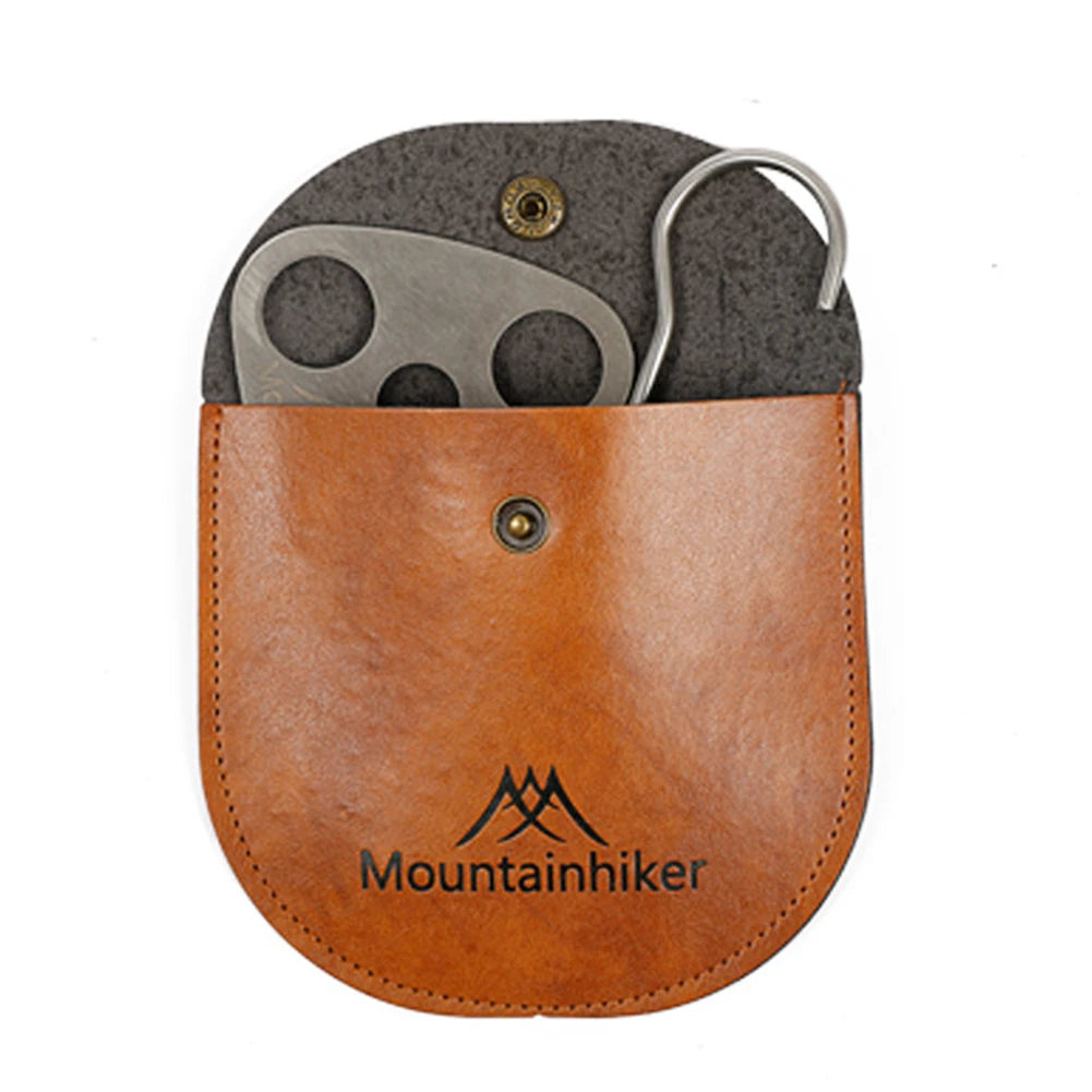 Camping Chain Hanger with Leather Bag – Adjustable Tripod Mount