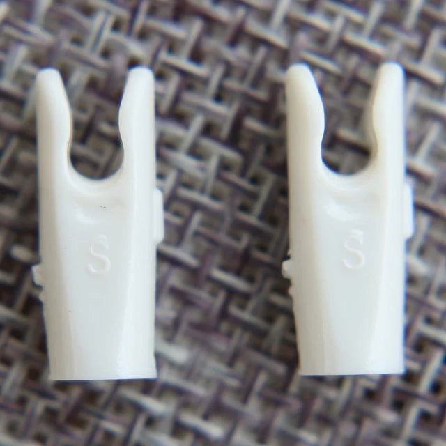 50pcs Arrow Pin Nocks – Size L & S for ID6.2mm/ID4.2mm Shafts