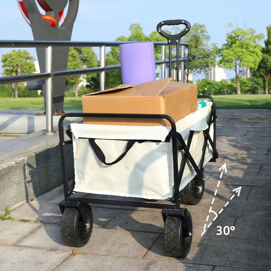Collapsible Folding Utility Wagon – Heavy-Duty Outdoor Cart
