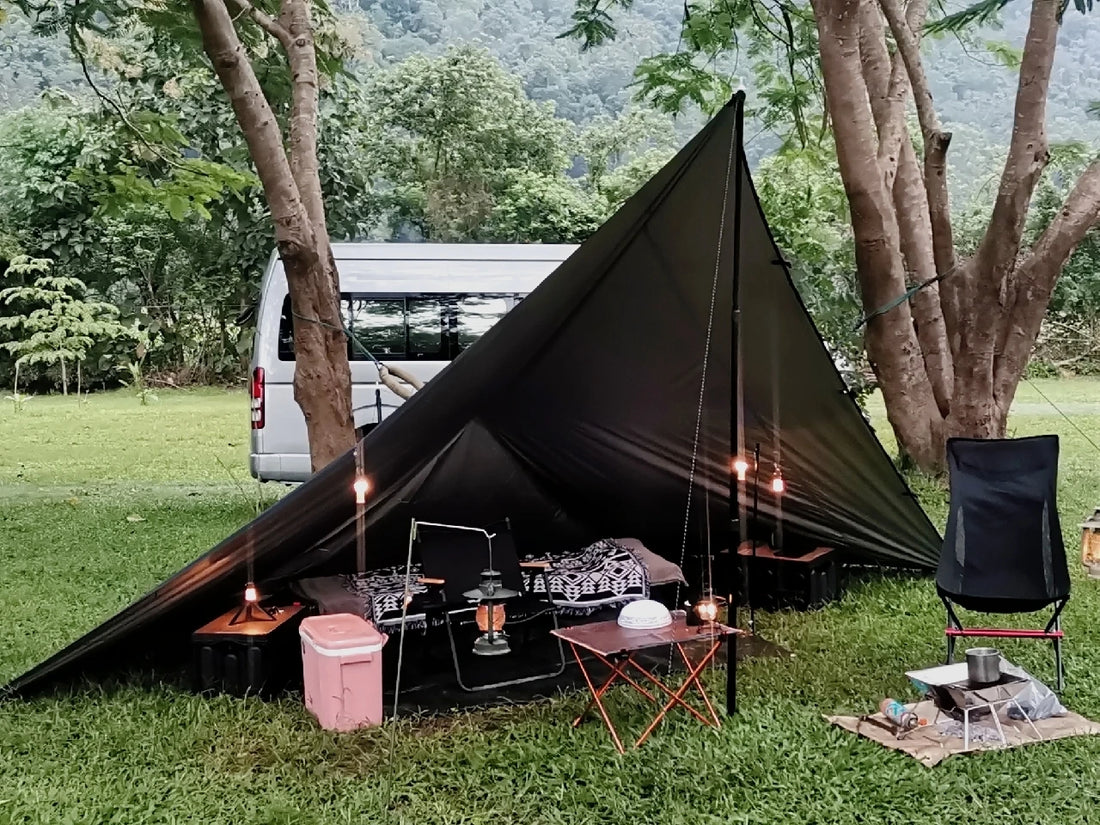 Waterproof Camping Tarp with 19 Hang Points
