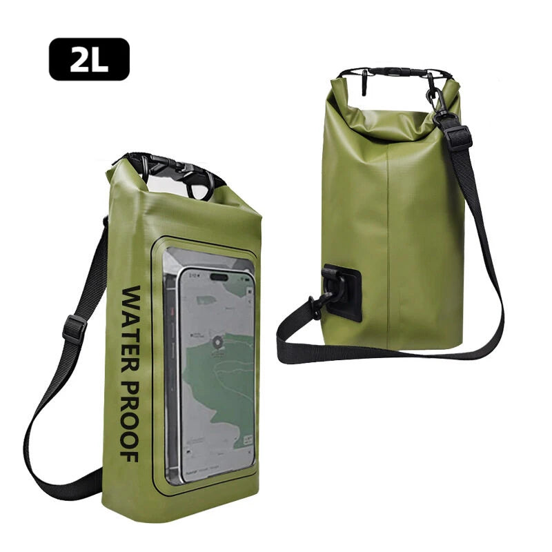 Waterproof Dry Bag with Touchscreen – 2L/5L for Outdoor Sports