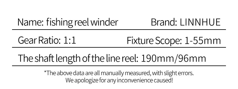 LINNHUE Fishing Line Winder – Lightweight Spooler for Spinning & Baitcasting Reels