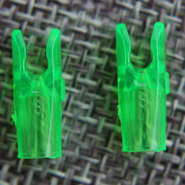 50pcs Arrow Pin Nocks – Size L & S for ID6.2mm/ID4.2mm Shafts