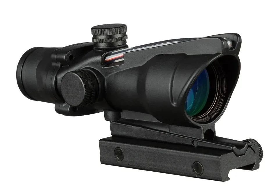 4x32 Tactical Riflescope – Green/Red Fiber Optic Reticle Sight