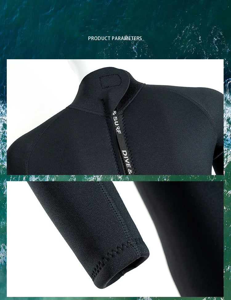 3MM Men’s Full Neoprene Wetsuit for Water Sports