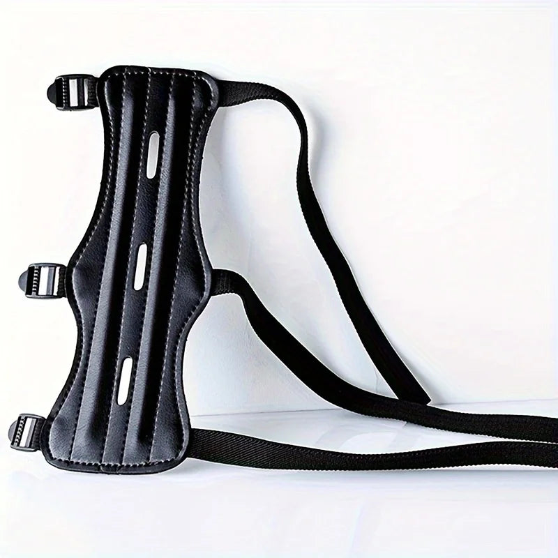 Leather Archery Arm Guard – Adjustable Forearm Protector