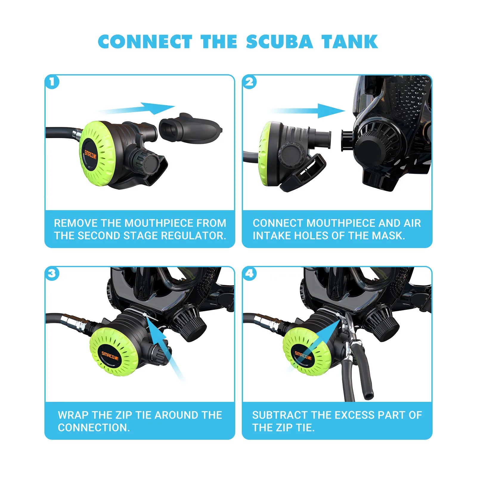 SMACO S400Pro 1L Mini Scuba Tank