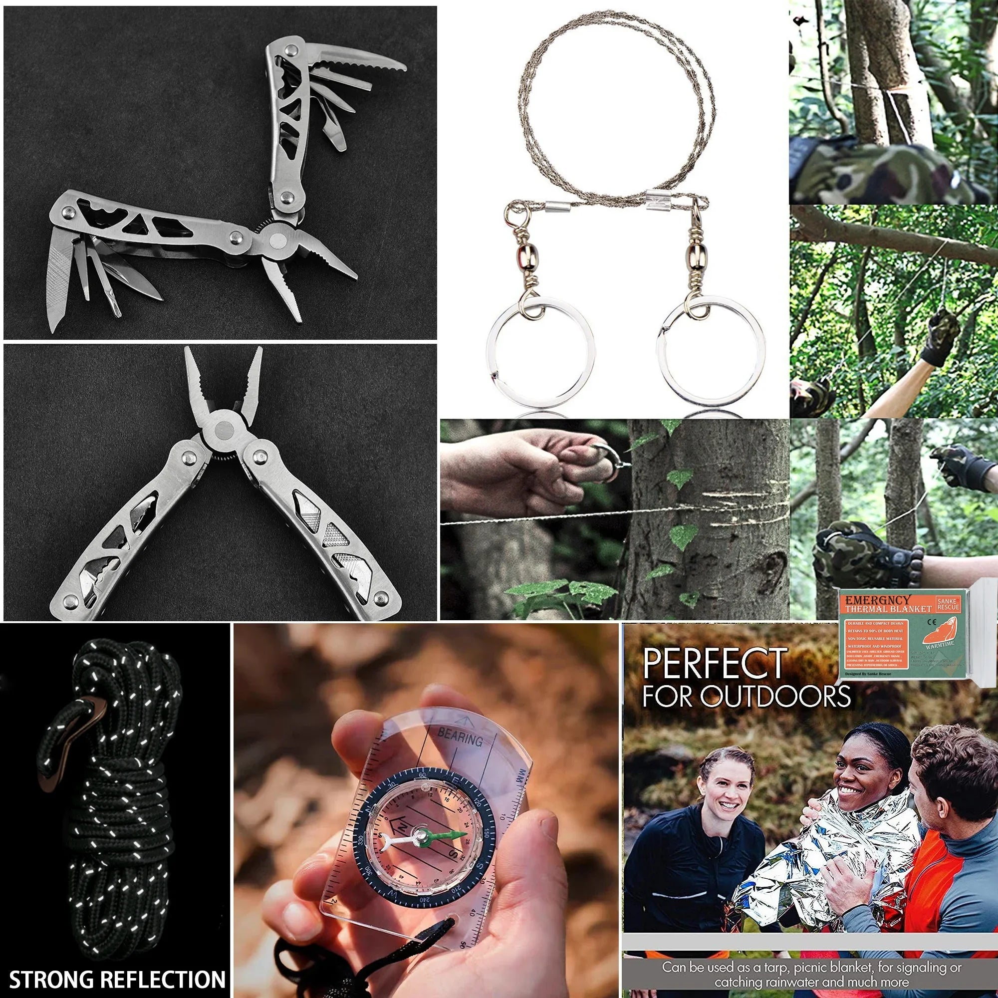 Survival First Aid Kit with Molle Bag – Full Emergency Set