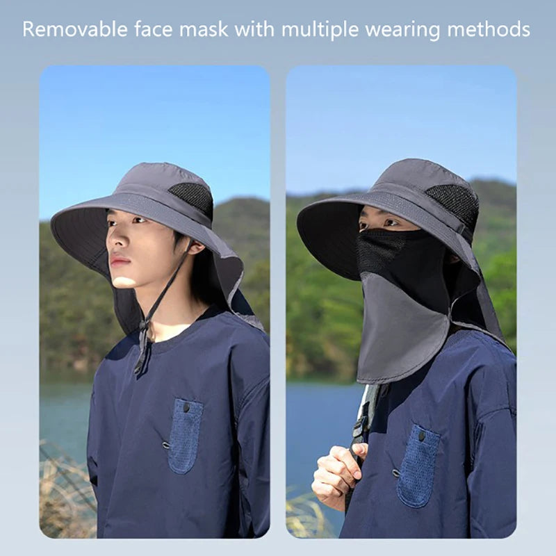 UV Protection Sun Hat – Outdoor Bucket Hat with Neck Flap