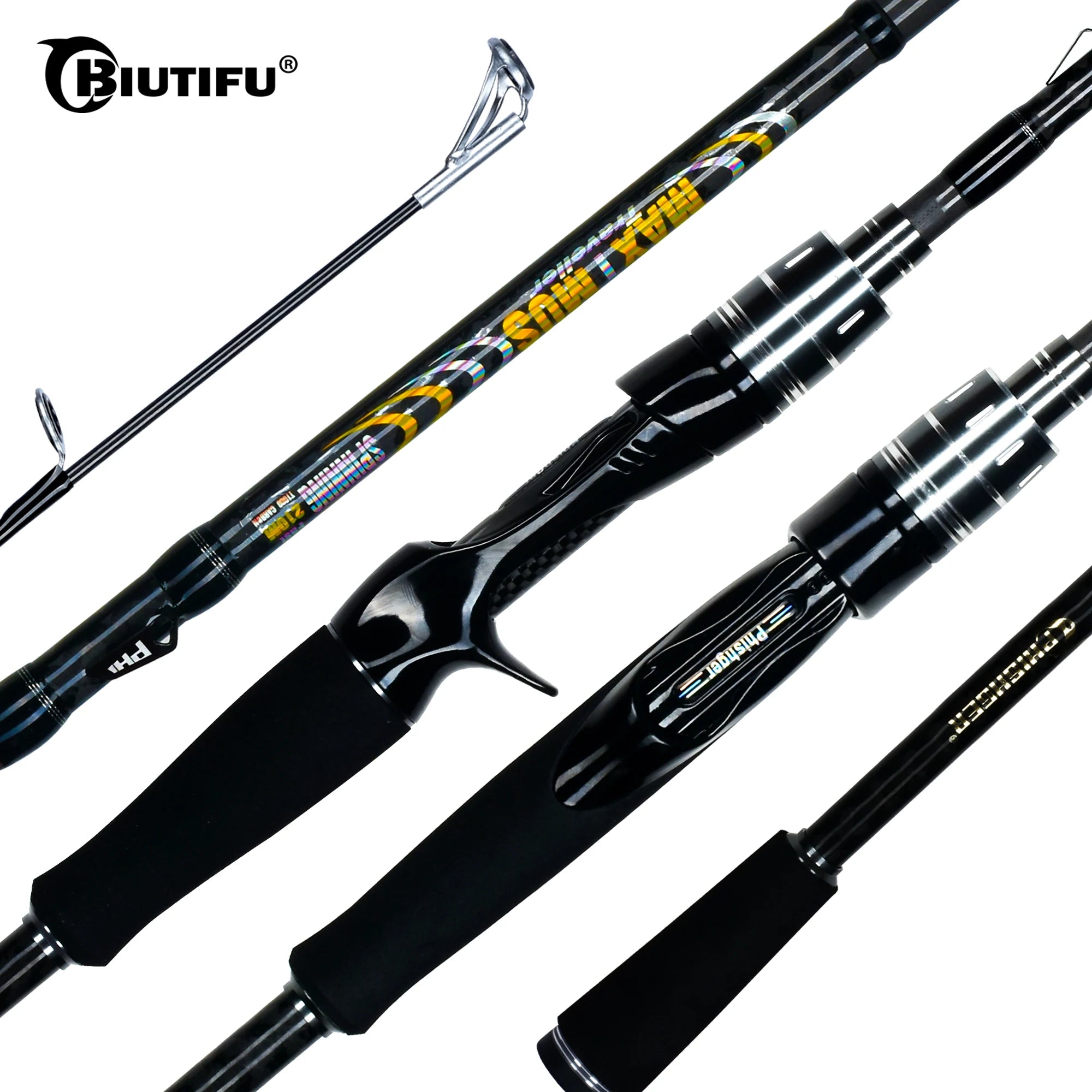MAXIMUS Carbon Lure Fishing Rod – 1.8m–3.0m Travel Spinning/Casting