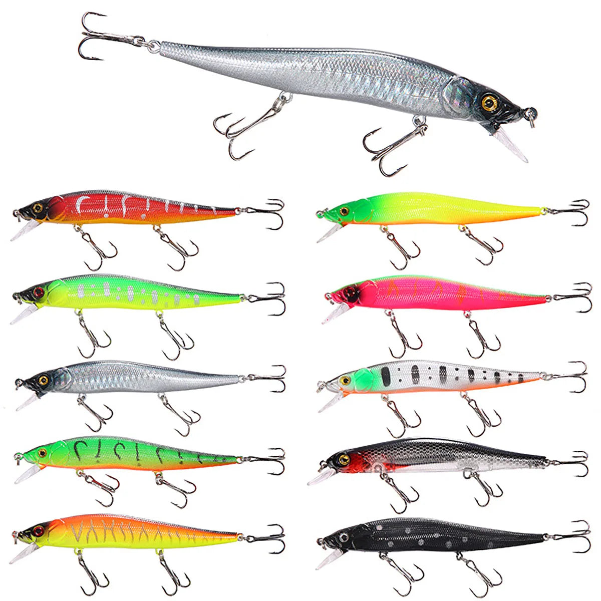 115mm Sinking Minnow Fishing Lure – 14g Crankbait Hard Bait for Bass