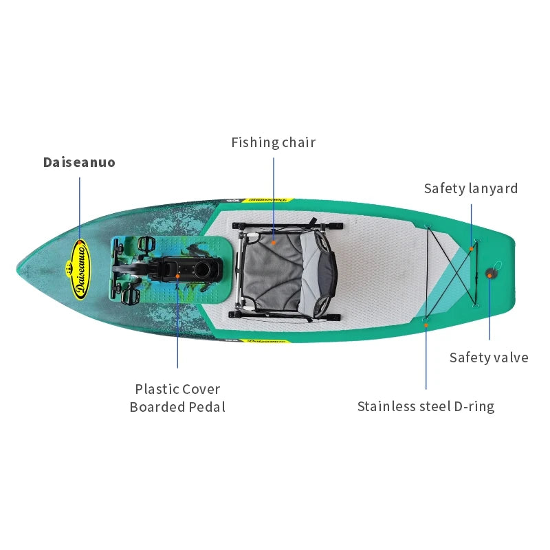 Daiseanuo Inflatable SUP Board with Pedal & Chair