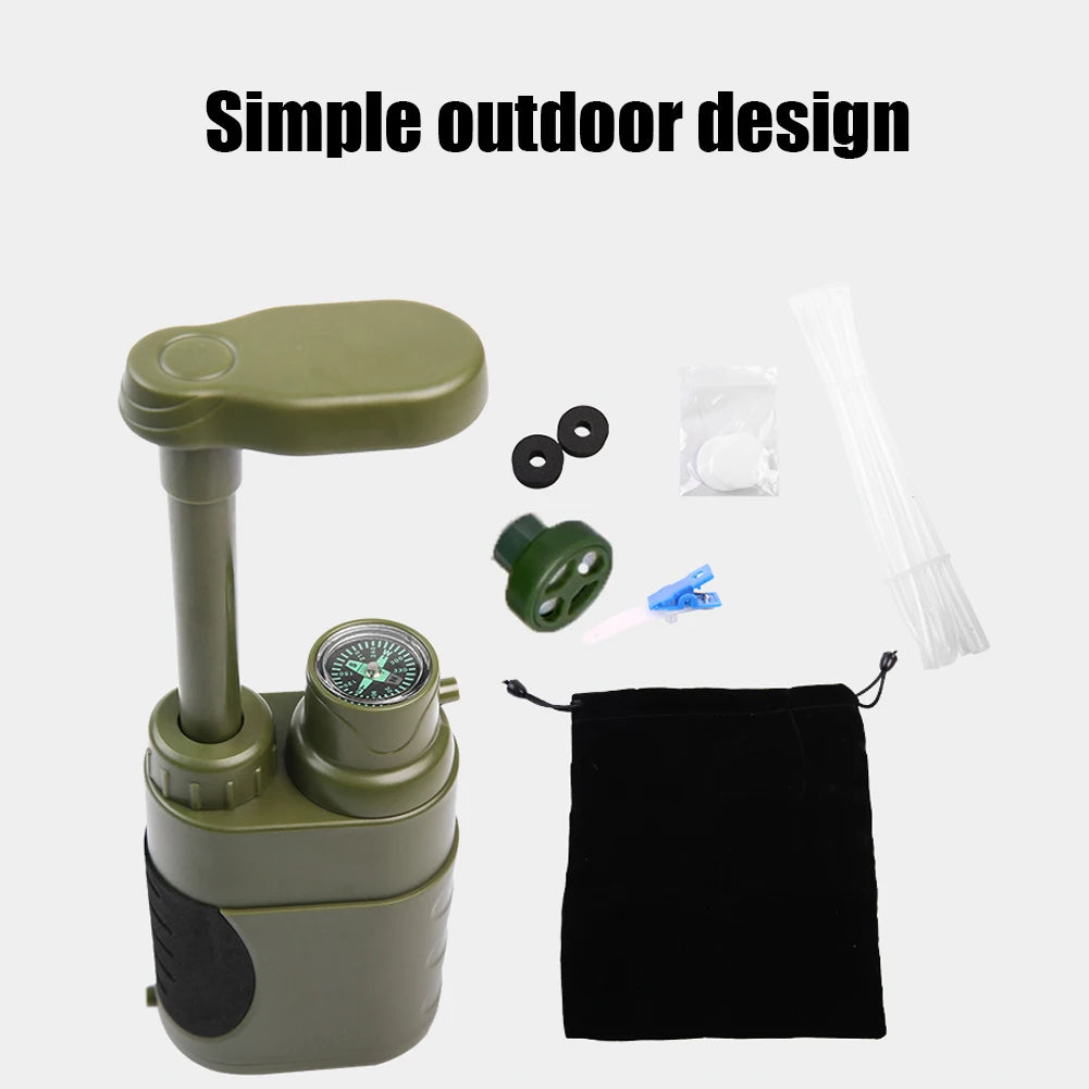 Portable Outdoor Water Filter Straw for Camping & Survival